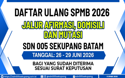 PERSYARATAN DAFTAR ULANG SPMB 2026 JALUR AFIRMASI, DOMISILI DAN MUTASI